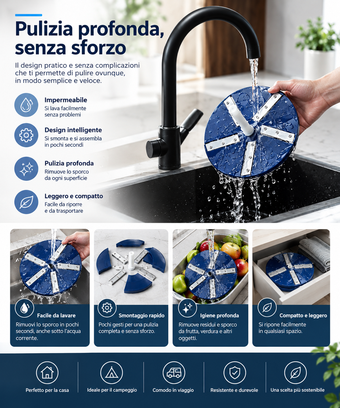 Pelapatate Elettrico Automatico Ricaricabile SammaLove